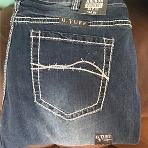 Men's Bootcut Jeans - Dark Blue